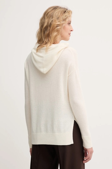 Marella sweter z domieszką wełny Emme by Marella damski kolor beżowy lekki 2525366011200 - zdjęcie produktu nr 2