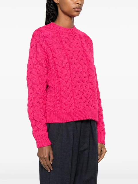 MARANT ÉTOILE Jake cable-knit jumper - Pink - zdjęcie produktu nr 1