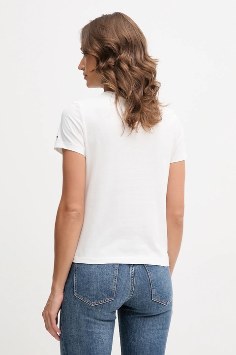 Tommy Hilfiger t-shirt bawełniany damski kolor biały WW0WW47460 - zdjęcie produktu nr 1