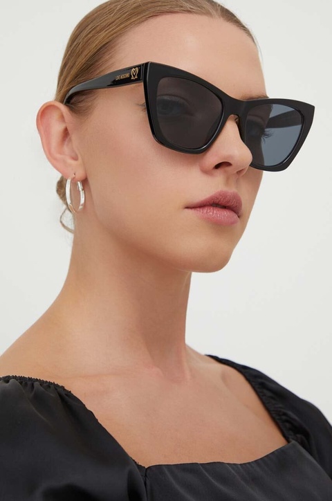 Love Moschino okulary przeciwsłoneczne damskie kolor czarny MOL070/S - zdjęcie produktu nr 1