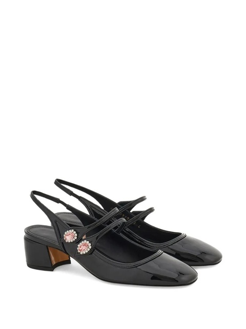 Ferragamo 40mm Mary Jane slingback pumps - Black - zdjęcie produktu nr 2