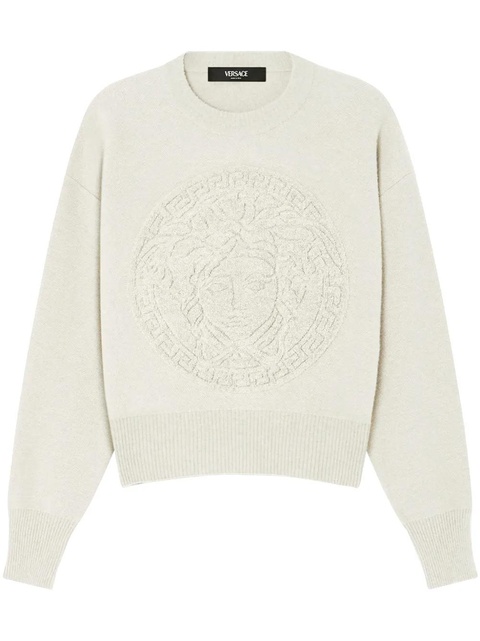 Versace Medusa towel sweater - White - zdjęcie produktu nr 1