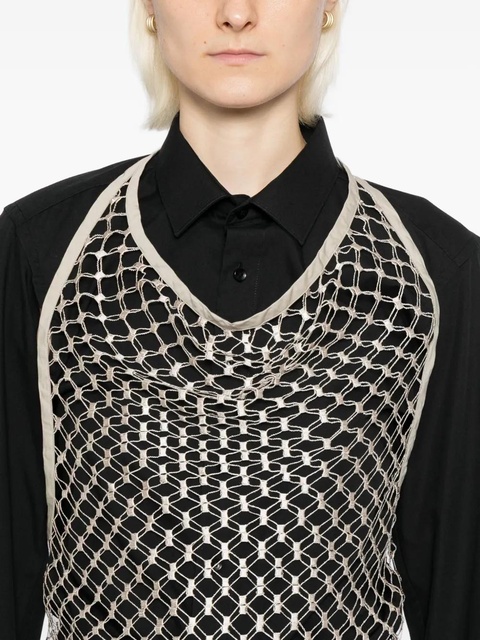 LEMAIRE Fishnet halter top - Neutrals - zdjęcie produktu nr 2