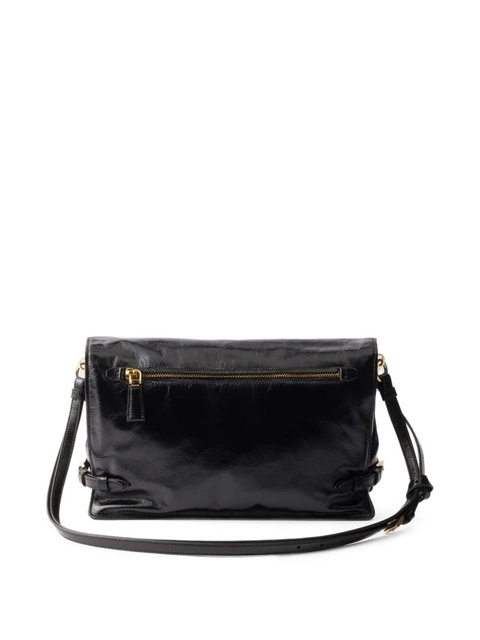 Prada medium leather shoulder bag - Black - zdjęcie produktu nr 2