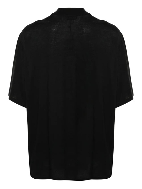 The Attico logo-embroidered cotton T-shirt - Black - zdjęcie produktu nr 2