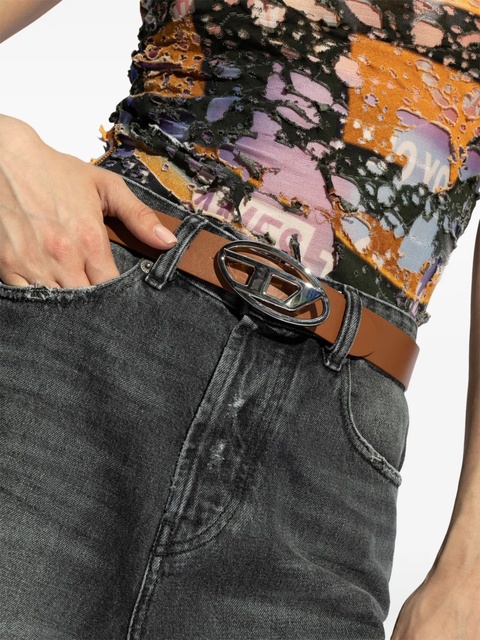 Diesel B-1dr leather belt - Brown - zdjęcie produktu nr 2