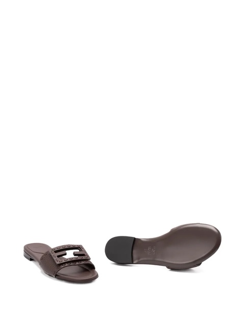 FENDI logo-embellished flat sandals - Brown - zdjęcie produktu nr 1