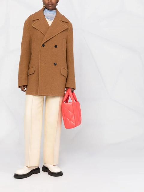 Marni double-breasted short coat - Brown - zdjęcie produktu nr 2
