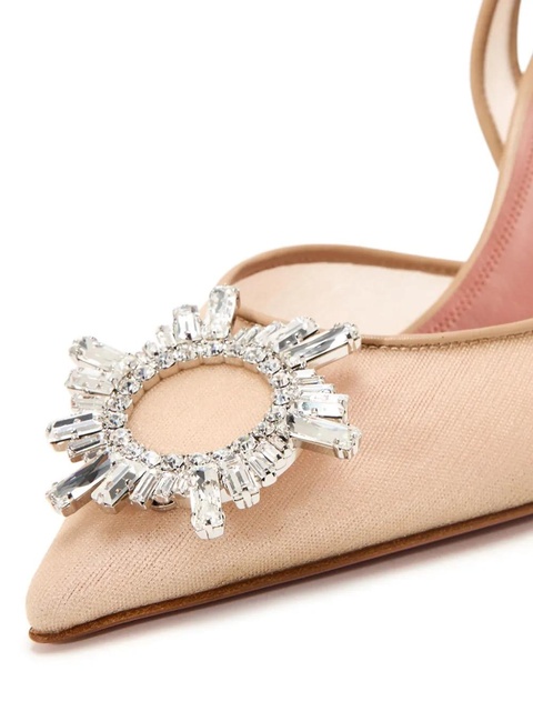 Amina Muaddi 70mm Begum pumps - Neutrals - zdjęcie produktu nr 2