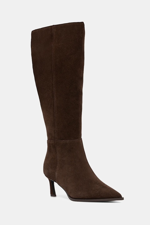 Steve Madden kozaki zamszowe Lucid damskie kolor brązowy na szpilce 11004848 - zdjęcie produktu nr 1