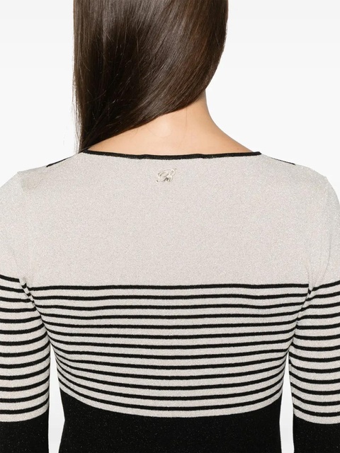 Blumarine striped sweater - Neutrals - zdjęcie produktu nr 2