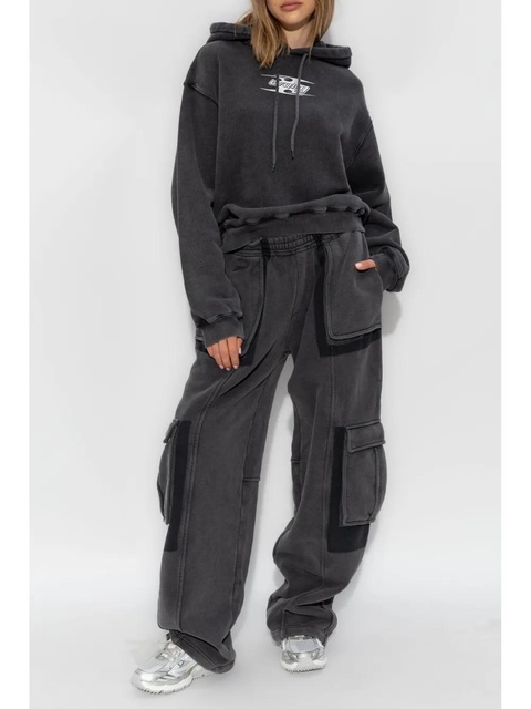 Alexander Wang blade-logo cotton hoodie - Black - zdjęcie produktu nr 2