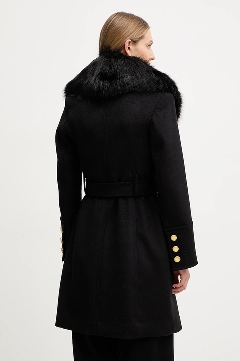 Marciano Guess płaszcz z dodatkiem wełny ALICE kolor czarny 5BGL26 1799Z - zdjęcie produktu nr 1