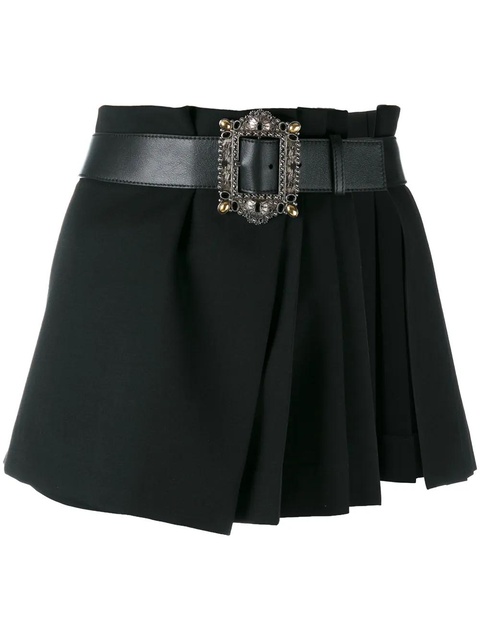Alexander McQueen pleated wrap mini skirt - Black - zdjęcie produktu nr 1