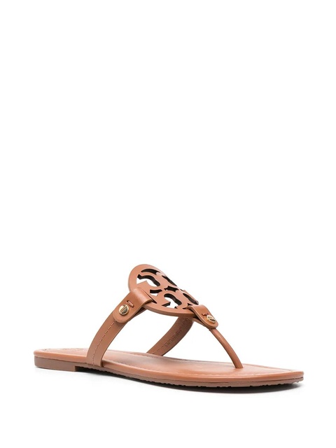 Tory Burch Miller leather sandals - Brown - zdjęcie produktu nr 1