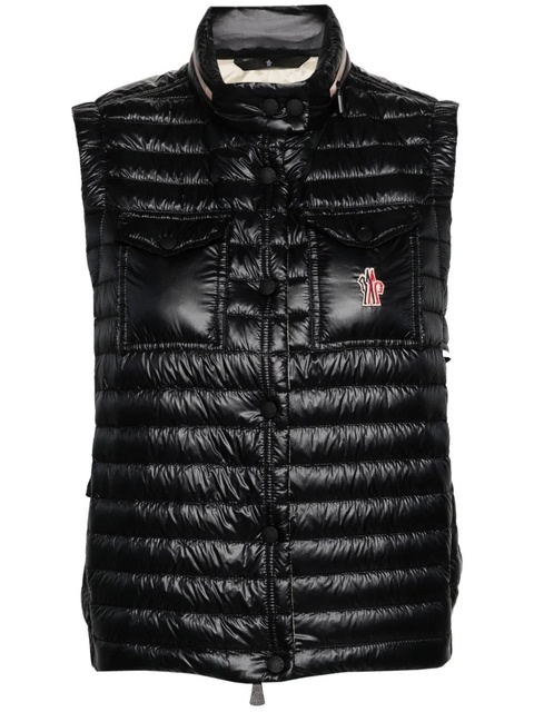 Moncler Grenoble Gumiane padded gilet - Black - zdjęcie produktu nr 1