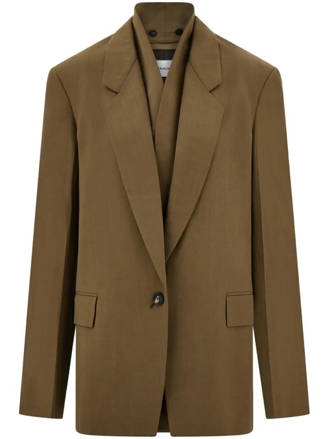 Ferragamo single-breasted blazer - Brown - zdjęcie produktu nr 1