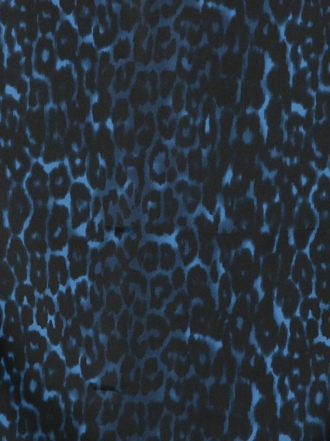 Lanvin leopard-print silk scarf - Blue - zdjęcie produktu nr 2
