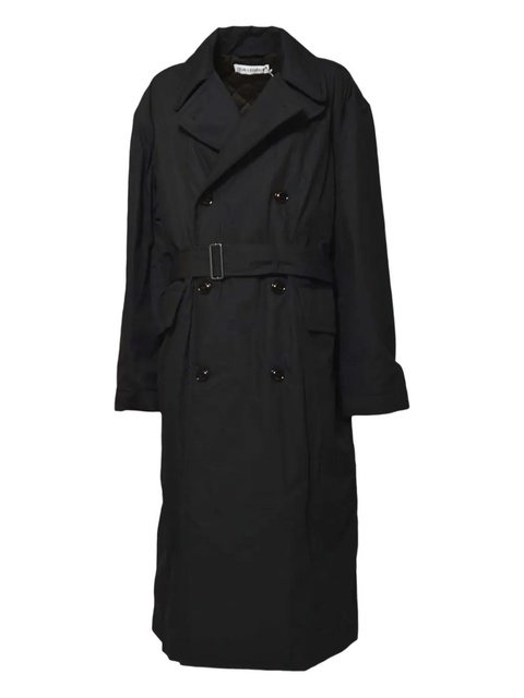 OUR LEGACY quilted double-breasted belted trench coat - Black - zdjęcie produktu nr 1