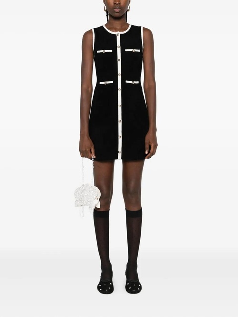 SANDRO button-detailed sleeveless mini dress - Black - zdjęcie produktu nr 2