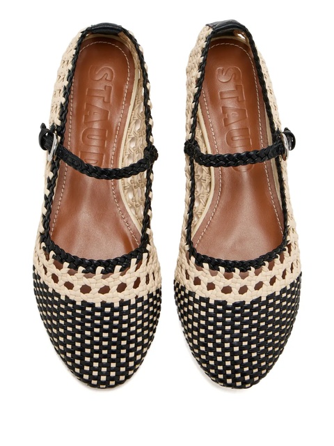 STAUD Nell crochet ballet flats - Neutrals - zdjęcie produktu nr 1