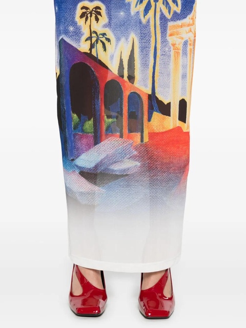Casablanca printed maxi dress - Blue - zdjęcie produktu nr 2