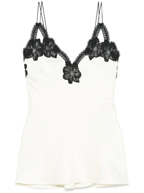 Jil Sander lace-detailed tank top - Neutrals - zdjęcie produktu nr 1