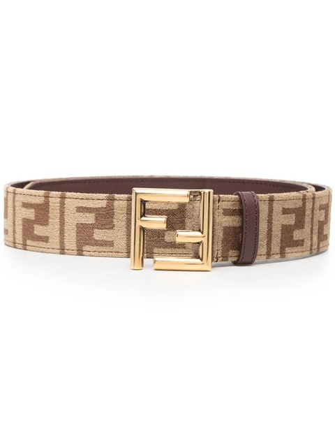 FENDI logo-jacquard canvas belt - Brown - zdjęcie produktu nr 1