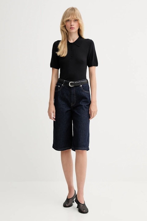 Calvin Klein polo damski kolor czarny LV044C341G - zdjęcie produktu nr 1