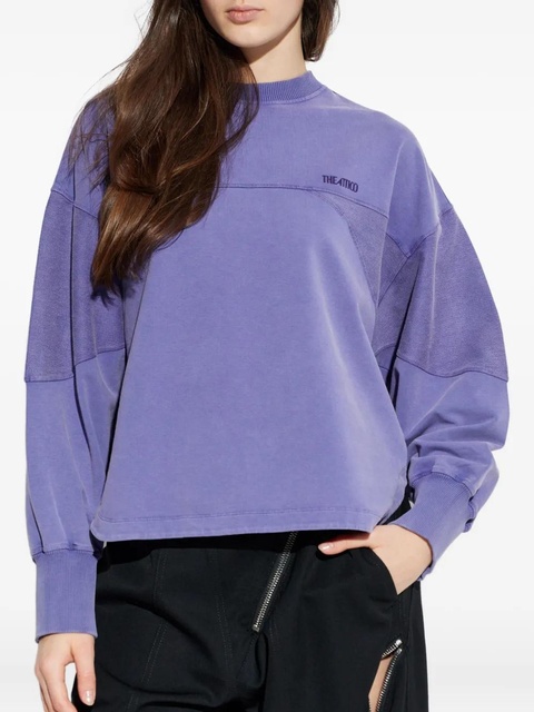 The Attico logo-embroidered sweatshirt - Purple - zdjęcie produktu nr 2