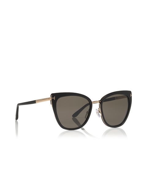 TOM FORD - Czarne okulary przeciwsłoneczne Simona - zdjęcie produktu nr 1