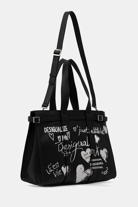 Desigual torebka SESHAT HOBART kolor czarny 25WAXPA5 - zdjęcie produktu nr 2