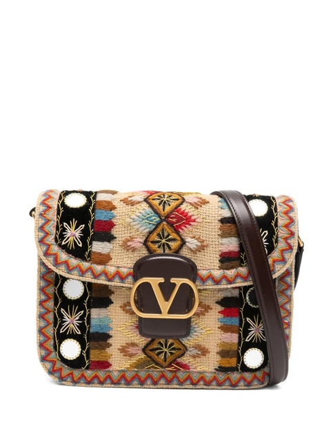 Valentino Garavani embroidered shoulder bag - Neutrals - zdjęcie produktu nr 1