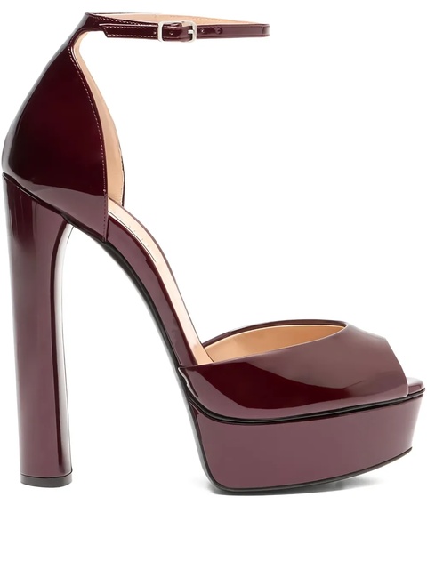 Casadei 140mm Flora platform sandals - Red - zdjęcie produktu nr 2