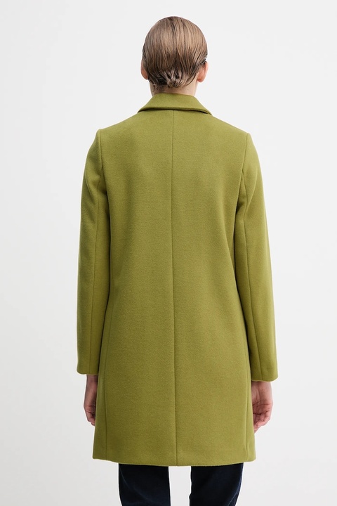United Colors of Benetton płaszcz z dodatkiem wełny kolor zielony 2V0PDN062 - zdjęcie produktu nr 2