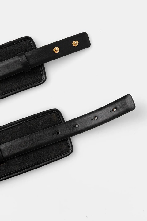 Elisabetta Franchi pasek damski kolor czarny CT52S57E2 - zdjęcie produktu nr 2