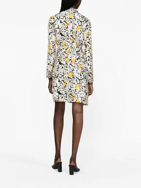 Lanvin floral-print belted wrap dress - White - zdjęcie produktu nr 2