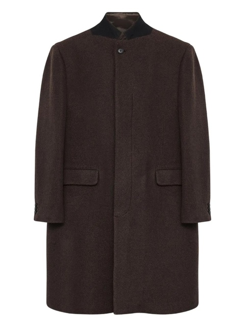 MM6 Maison Margiela drop-shoulder wool coat - Brown - zdjęcie produktu nr 1