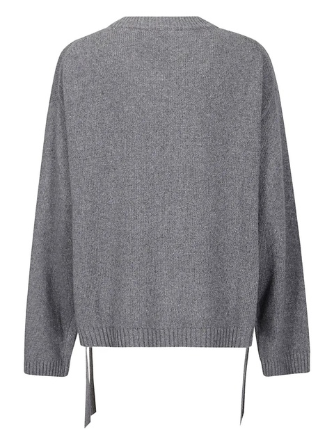 GANNI side-tie sweater - Grey - zdjęcie produktu nr 2