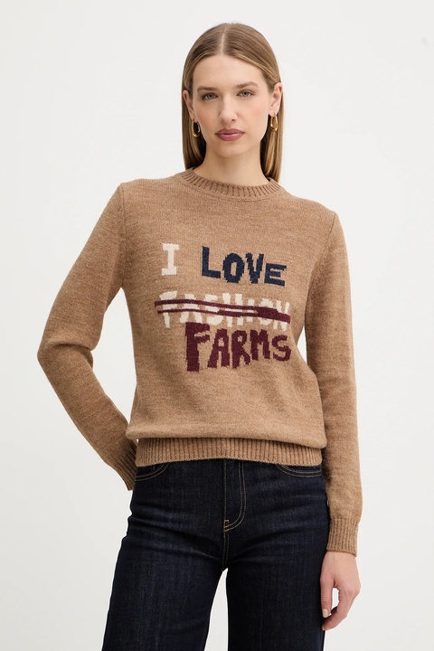 Weekend Max Mara kurtka puchowa CERBERO kolor brązowy zimowa oversize 2525496052600 - zdjęcie produktu nr 1
