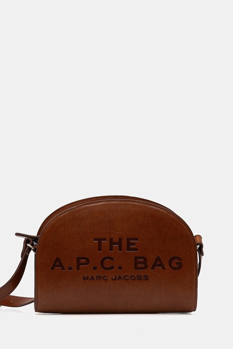 A.P.C. torebka skórzana A.P.C. x MARC JACOBS kolor brązowy PXBVV.F67062 - zdjęcie produktu nr 1
