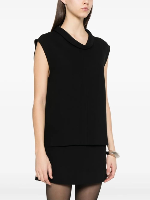 TOTEME high-neck blouse - Black - zdjęcie produktu nr 2