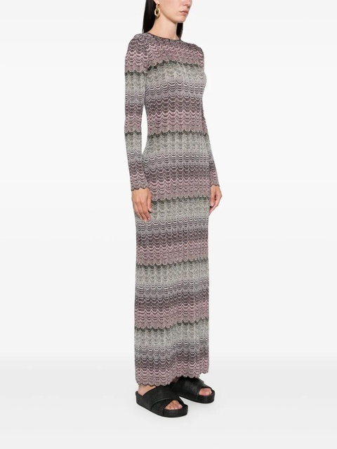 Missoni Greek-motif maxi dress - Pink - zdjęcie produktu nr 2