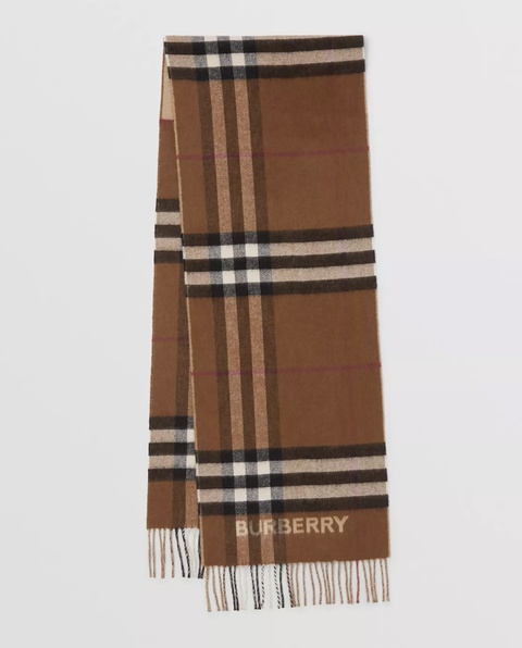 BURBERRY - Kaszmirowy szalik w kratkę - zdjęcie produktu nr 1
