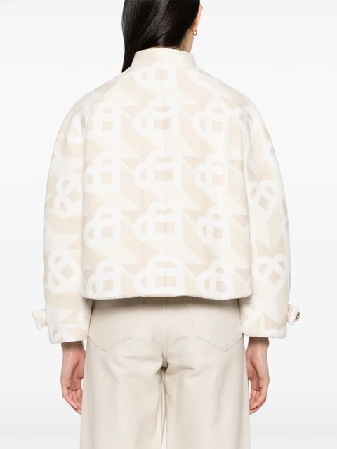 Casablanca logo-monogram cropped jacket - White - zdjęcie produktu nr 2