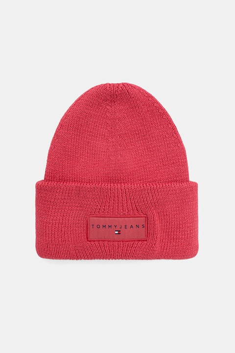 Tommy Jeans czapka bawełniana kolor różowy AW0AW17913 - zdjęcie produktu nr 1
