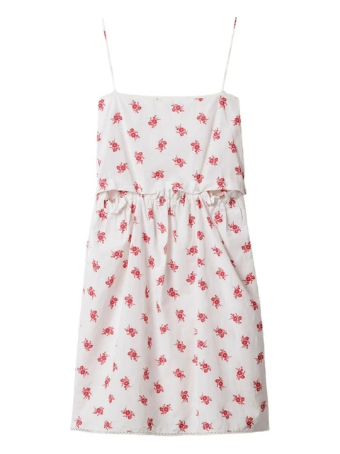 Miu Miu cotton-poplin dress - White - zdjęcie produktu nr 1