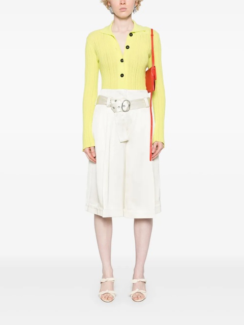Jil Sander high-waist satin shorts - Neutrals - zdjęcie produktu nr 2