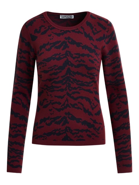 Essentiel Antwerp long-sleeve ribbed sweater - Red - zdjęcie produktu nr 1