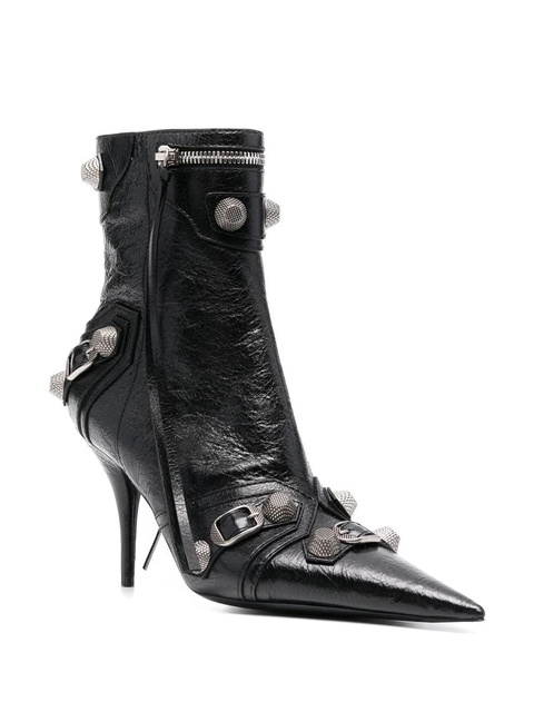 Balenciaga Cagole leather ankle boots - Black - zdjęcie produktu nr 2